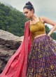 Elegant Multicolored Silk Wedding Lehenga Choli