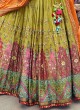 Gorgeous Multicolored Silk Wedding Lehenga Choli