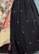 Gorgeous Black Anarkali Suit with Designer Silk Dupatta