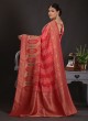 Multi Color Banarasi Silk Wedding Wear Saree