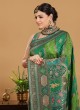 Vibrant Green Banarasi Silk Wedding Saree