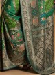 Vibrant Green Banarasi Silk Wedding Saree