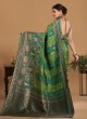 Vibrant Green Banarasi Silk Wedding Saree