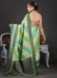 Elegant Green Woven Banarasi Silk Saree