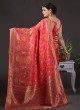 Weaving Work Traditional Wear Saree For Wedding