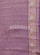 Lavender Color Designer Banarasi Silk Saree