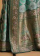 Multi Color Banarasi Silk Saree For Wedding