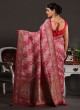 Pink Traditional Wear Saree For Women