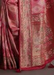 Pink Traditional Wear Saree For Women