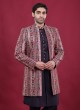 Multi Color Embroidery Work Indowestern For Men