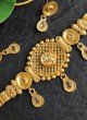 Gold Diamond Studded Choker Necklace Set