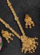 Gold Plated Long Necklace Set For Women