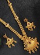 Gold Plated Unique Design Long Necklace Set