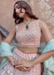 Shimmering Pink Sequins Embellished Chiffon Lehenga Choli