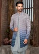 Shaded Color Men Indowestern In Art Silk Fabric