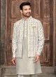 Stylish Embroidered Nehru Jacket Set For Men