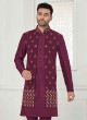 Festive Wear Magenta Color Indowestern Set