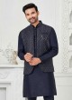 Readymade Fancy Thread Work Nehru Jacket Set