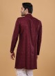 Art Silk Sequins Work Indowestern For Men