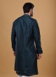 Peacock Green Embroidered Work Kurta Pajama