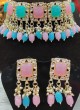 Multi Color Chokar Necklace Set For Women