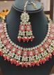 Kundan Studded Necklace Set For Women