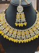 Festive Wear Yellow Necklace Set