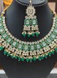 Delicate Mother Of Kundan Necklace Set With Pearls