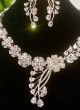Rose Gold Floral Necklace Set For Women