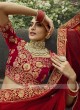 Elegant Velvet Lehenga Choli For Bridal
