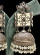 Wedding Wear Oxidised Jhumka Earrings