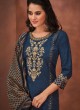 Shagufta Indigo Blue Pant Style Salwar Kameez