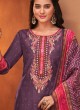 Shagufta Lavender Color Chanderi Silk Salwar Kameez