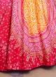 Multi Color Bandhani Printed Designer Lehenga Choli