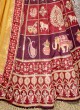 Purple And Maroon Silk Fancy Lehenga Choli