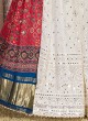 Red And White Ajrakh Printed Designer Lehenga Choli