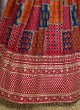 Silk Fabric Printed Lehenga Choli In Multi Color