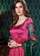 Satin Silk Readymade Palazzo Style Salwar Kameez