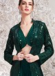 Party Wear Designer Jacket Style Palazzo Suit