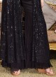 Black Georgette Jacket Style Salwar Kameez