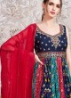 Wedding Wear Multi Floral Print  Anarkali Suit