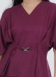 Stylish Co-Ords Set In Wine Color