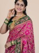 Gorgeous Rani And Green Gajji Silk Gharchola Saree