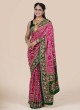 Gorgeous Rani And Green Gajji Silk Gharchola Saree