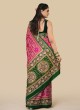 Gorgeous Rani And Green Gajji Silk Gharchola Saree