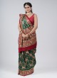 Gorgeous Green And Maroon Gharchola Saree