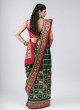 Gorgeous Green And Maroon Gharchola Saree