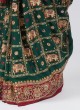 Gorgeous Green And Maroon Gharchola Saree