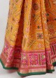 Festive Wear Mustard Yellow Silk Saree