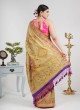 Olive Green Silk Traditional Wear Saree